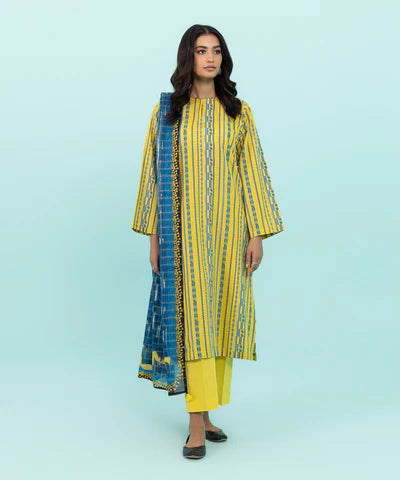 sapphire-3 PIECE - PRINTED KHADDAR SHIRT