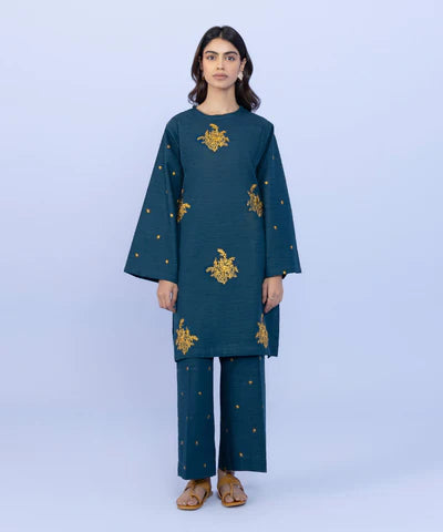 2 PIECE - EMBROIDERED KHADDAR SUIT