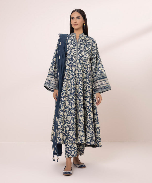 3 PIECE - EMBROIDERED LAWN SUIT-Unstitched-040