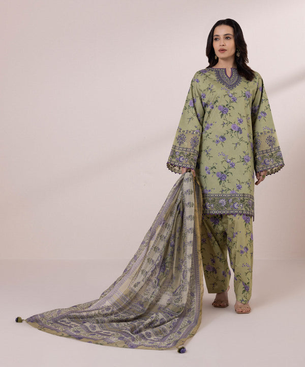 3 PIECE - EMBROIDERED LAWN SUIT-Unstitched-08