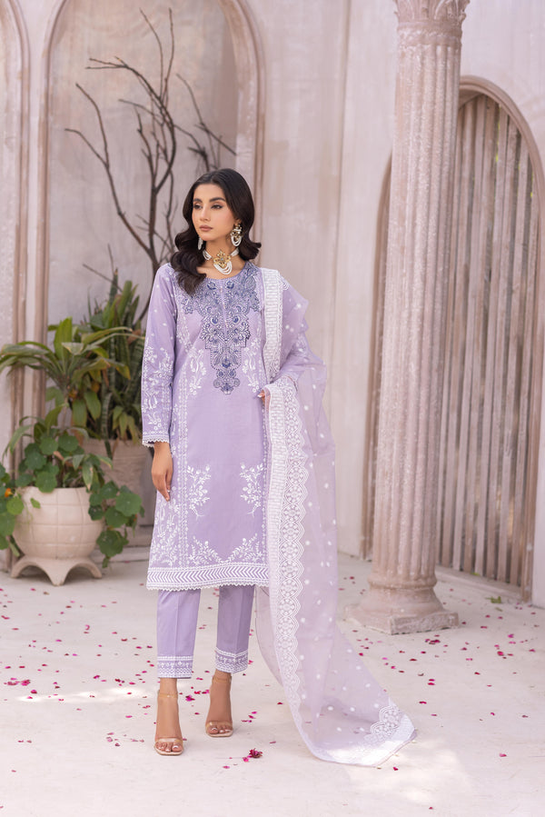 Embroidered Lawn Suit-7007 3 Pc by Madame