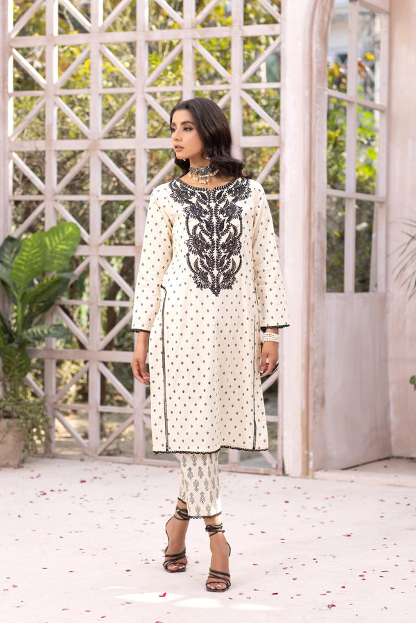 Embroidered Cotton Lawn Co-Ord -2684-2Pc