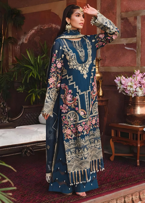 FFD 0071 Midnight Sail - Miraj By Freesia Maryum N Maria Luxury Formel Collection Stitched Suit