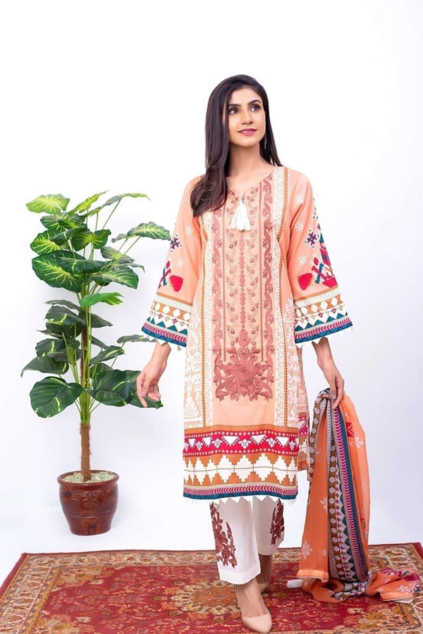 Luxury Lawn Collection B-03 | Kapray By BAU-G Collections