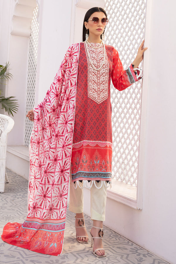 Bareera by Motifz BM-02 stitched digital printed lawn collection 2022