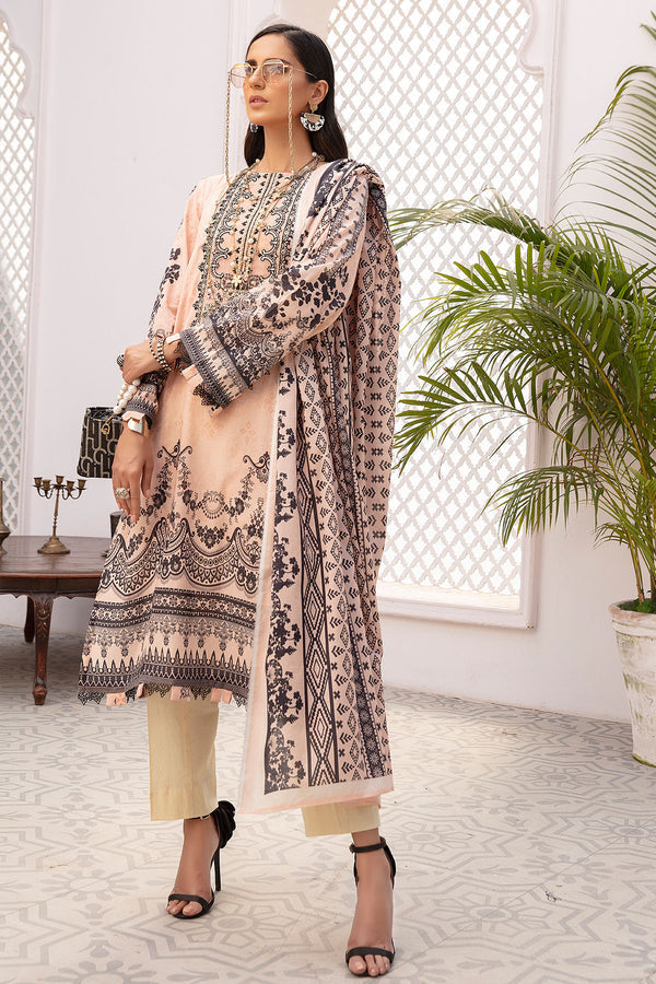 Bareera by Motifz BM-03 stitched digital printed lawn collection 2022