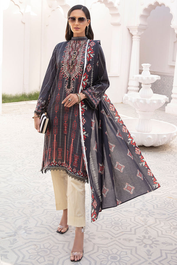 Bareera by Motifz BM-04 stitched digital printed lawn collection 2022