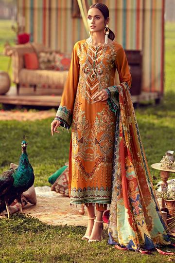 Bronze | Rahi Premium Embroidered Lawn Collection