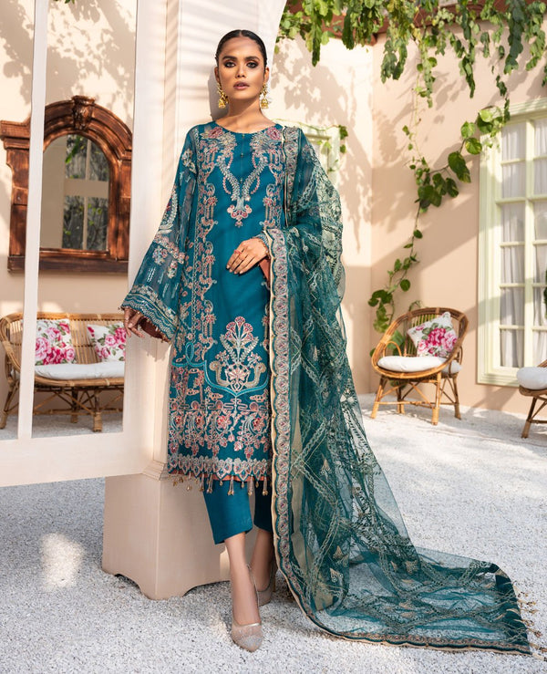 Firuzeh | Dareechay by Xenia 2021 Embroidered Collection