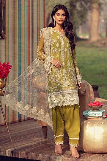 Green Olives | Rahi Premium Embroidered Lawn Collection