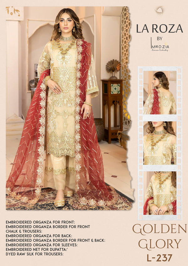 Imrozia-Golden Glory | Laroza by Imrozia Premium Embroidered Collection 2022