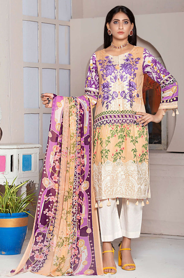 KP-03 | Kapray by BAU-G Lawn Embroidered Collection 2022