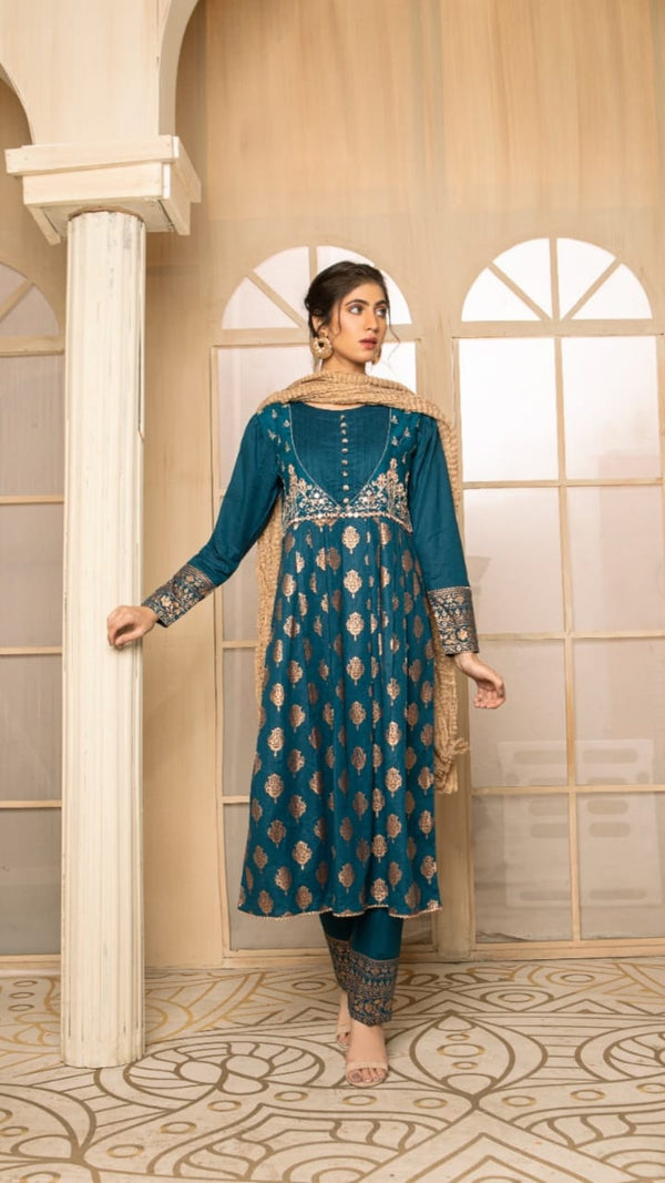 LaylaCouture Cotton Embroidered Lawn Suit LC-E01