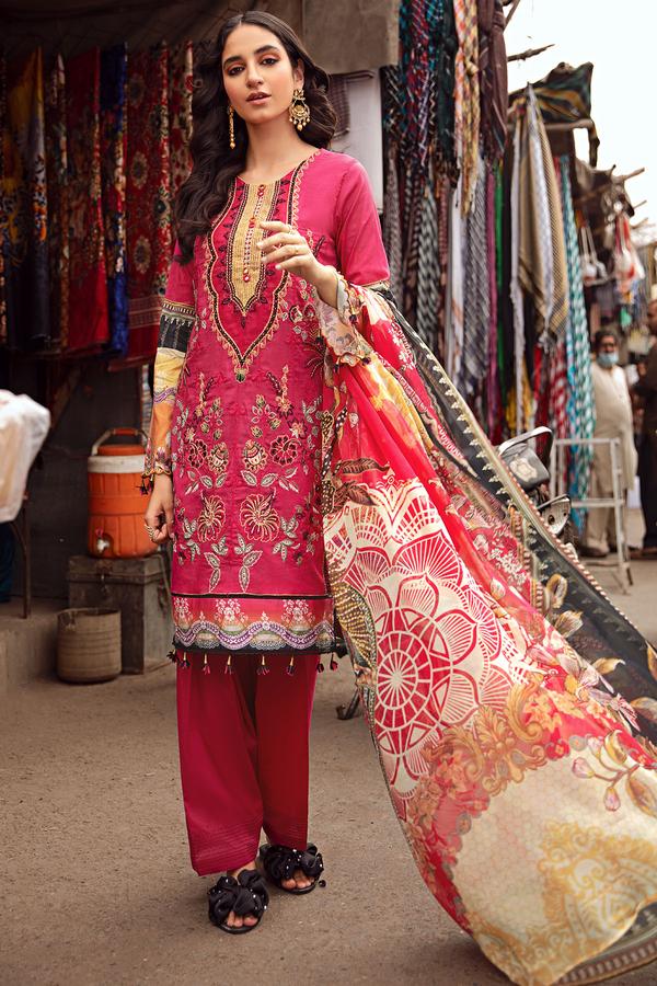 Fall Night Digital Printed Lawn