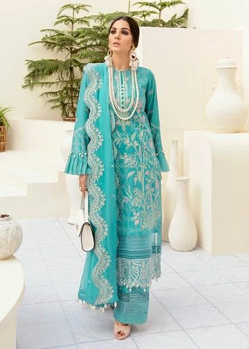 Afrozeh -Soothing Skies |  Summer Sonnet by Afrozeh 2021 Lawn Collection