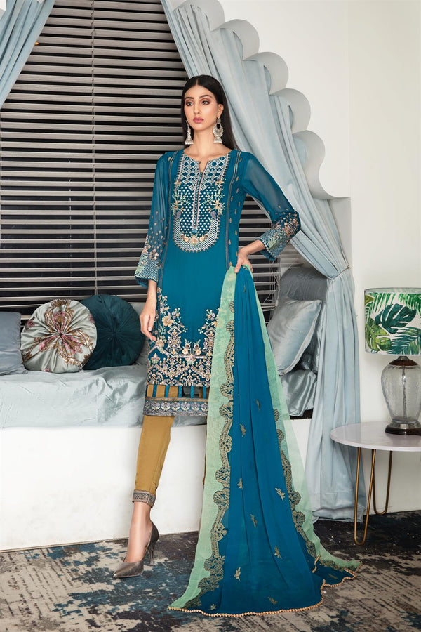 Sakhal Premium Collection | Midnight Blue | (D-006) Stitched