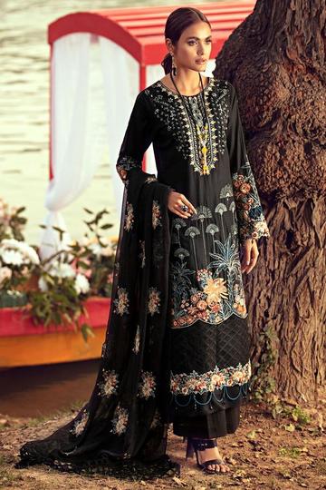 Tropical Raven | Rahi Premium Embroidered Lawn Collection