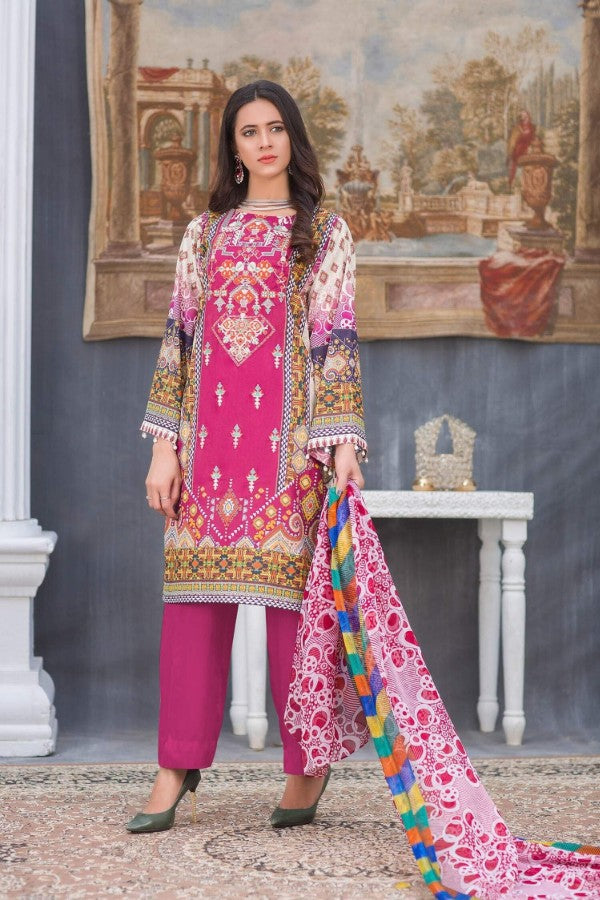 Iman by Zebaish Digital Embroidered Lawn Collection | DE01