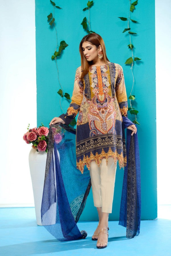 Iman by Zebaish Digital Embroidered Lawn Collection | DE11