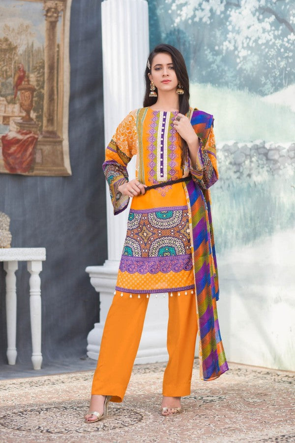 Iman by Zebaish Digital Embroidered Lawn Collection | DE04