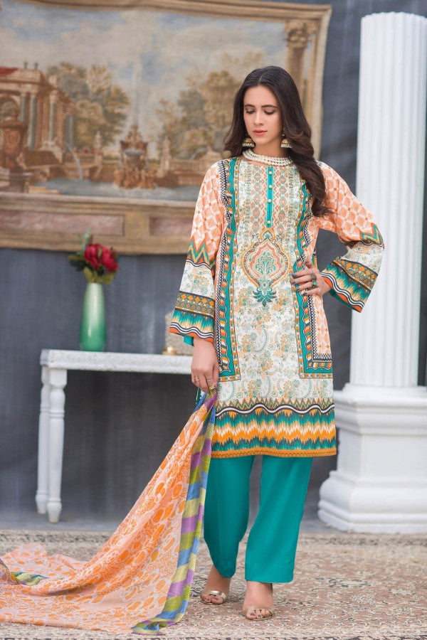 Iman by Zebaish Digital Embroidered Lawn Collection | DE06