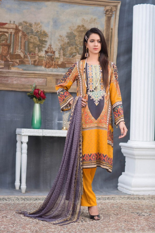 Iman by Zebaish Digital Embroidered Lawn Collection | DE07