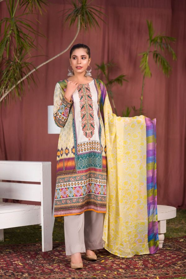 Riwayat by Zebaish Digital Embroidered Lawn Collection | DE10