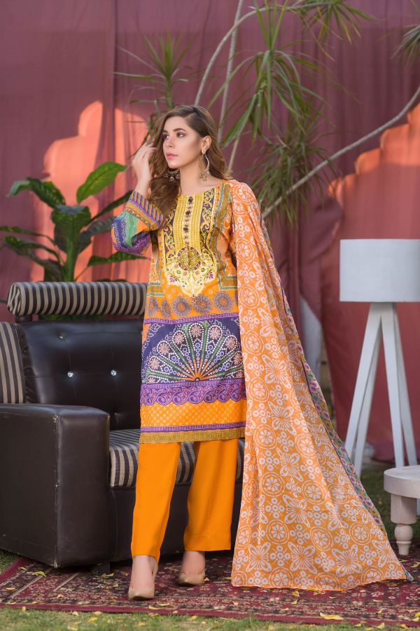 Riwayat by Zebaish Digital Embroidered Lawn Collection | DE02
