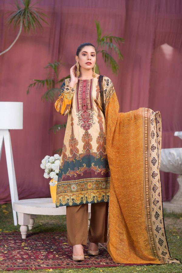 Riwayat by Zebaish Digital Embroidered Lawn Collection | DE07