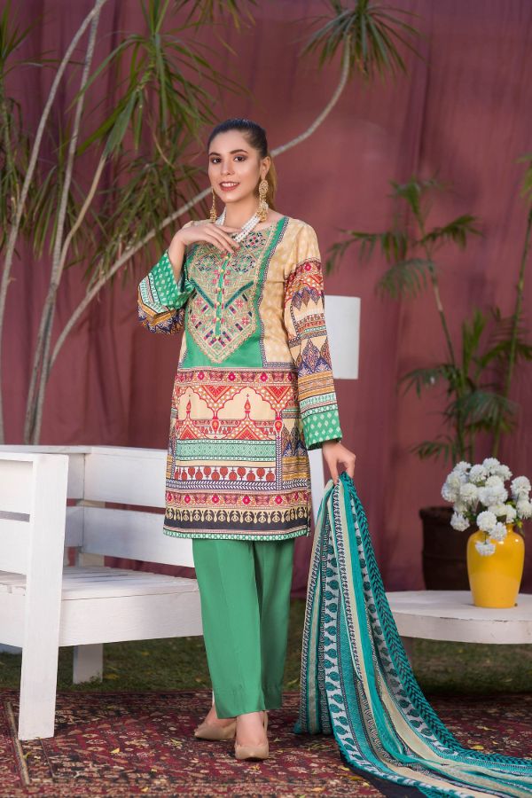 Riwayat by Zebaish Digital Embroidered Lawn Collection | DE08