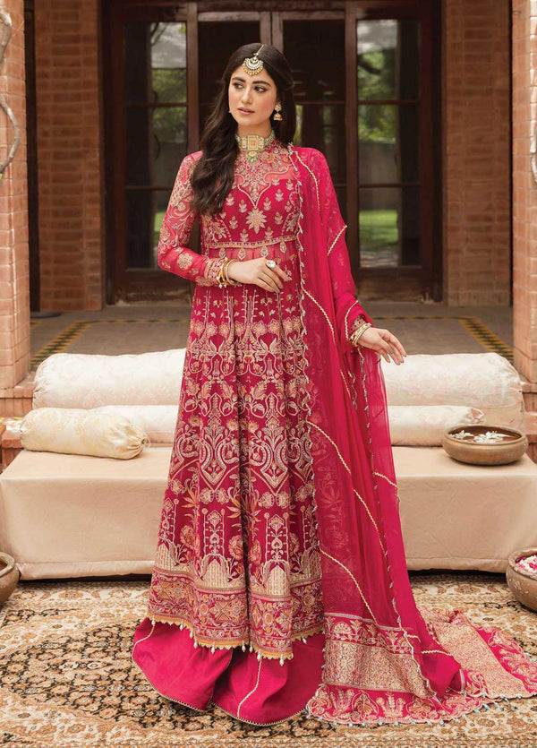 Afrozeh -Ayzel by Afrozeh Embroidered Chiffon Suits Stitched 3 Piece AF22AZS 004 Khanzada Begum - Luxury Formals Collection